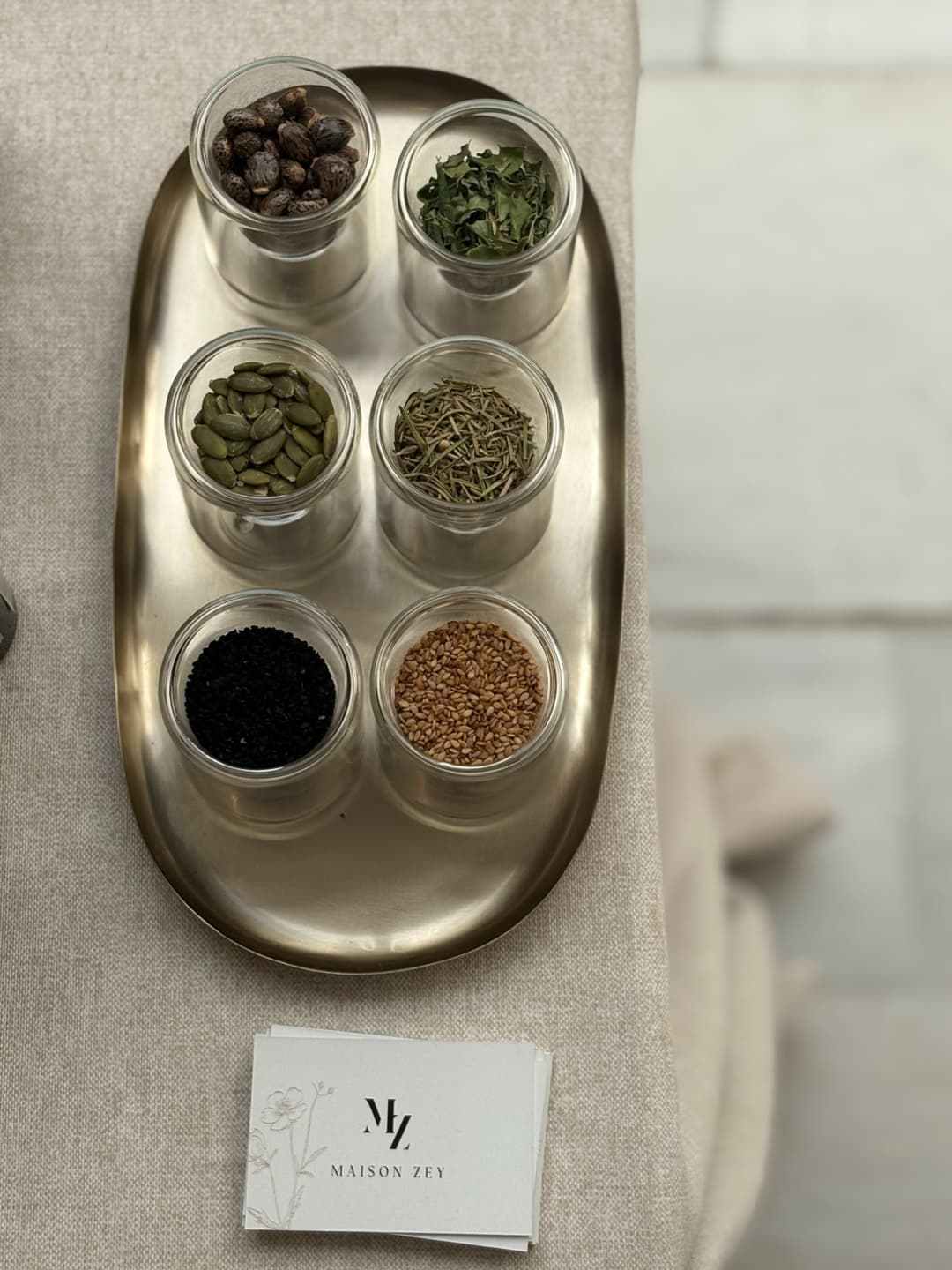 Ingredientes naturales de Maison Zey